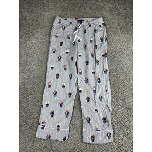 Polo Ralph Lauren Pajama Pants Mens Large Bear Print Lounge Sleepwear